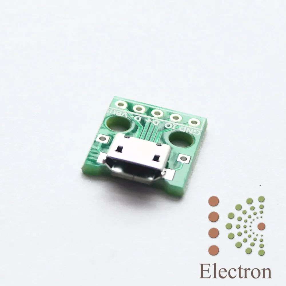 10 шт./компл. 5-контактный разъем MICRO USB DIP-адаптер 2 54 мм штырьковый PCB | Компьютеры и