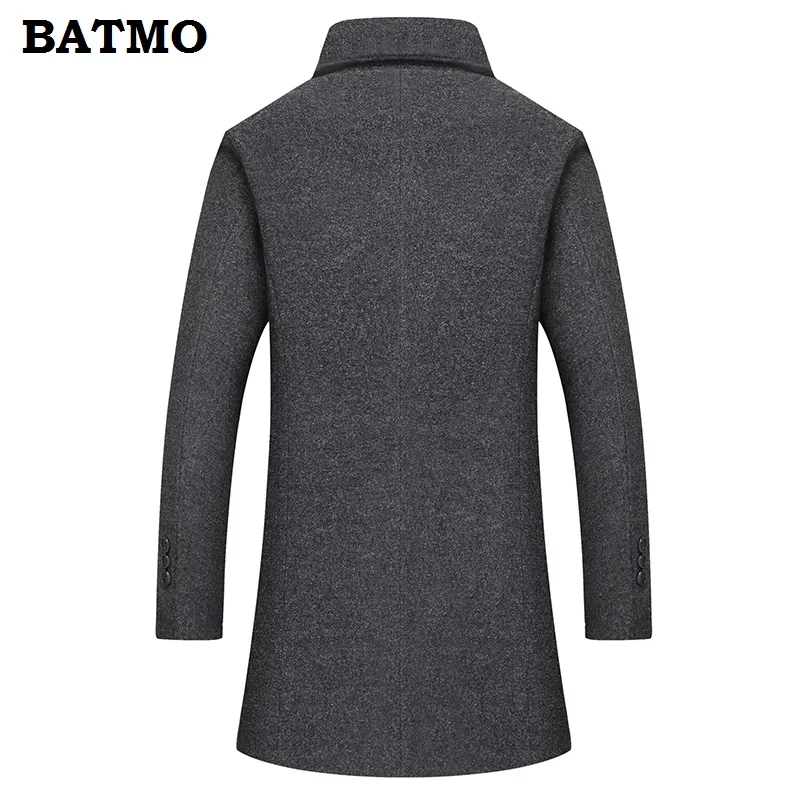 Новое поступление 2019 осенне зимнее высококачественное шерстяное пальто BATMO для