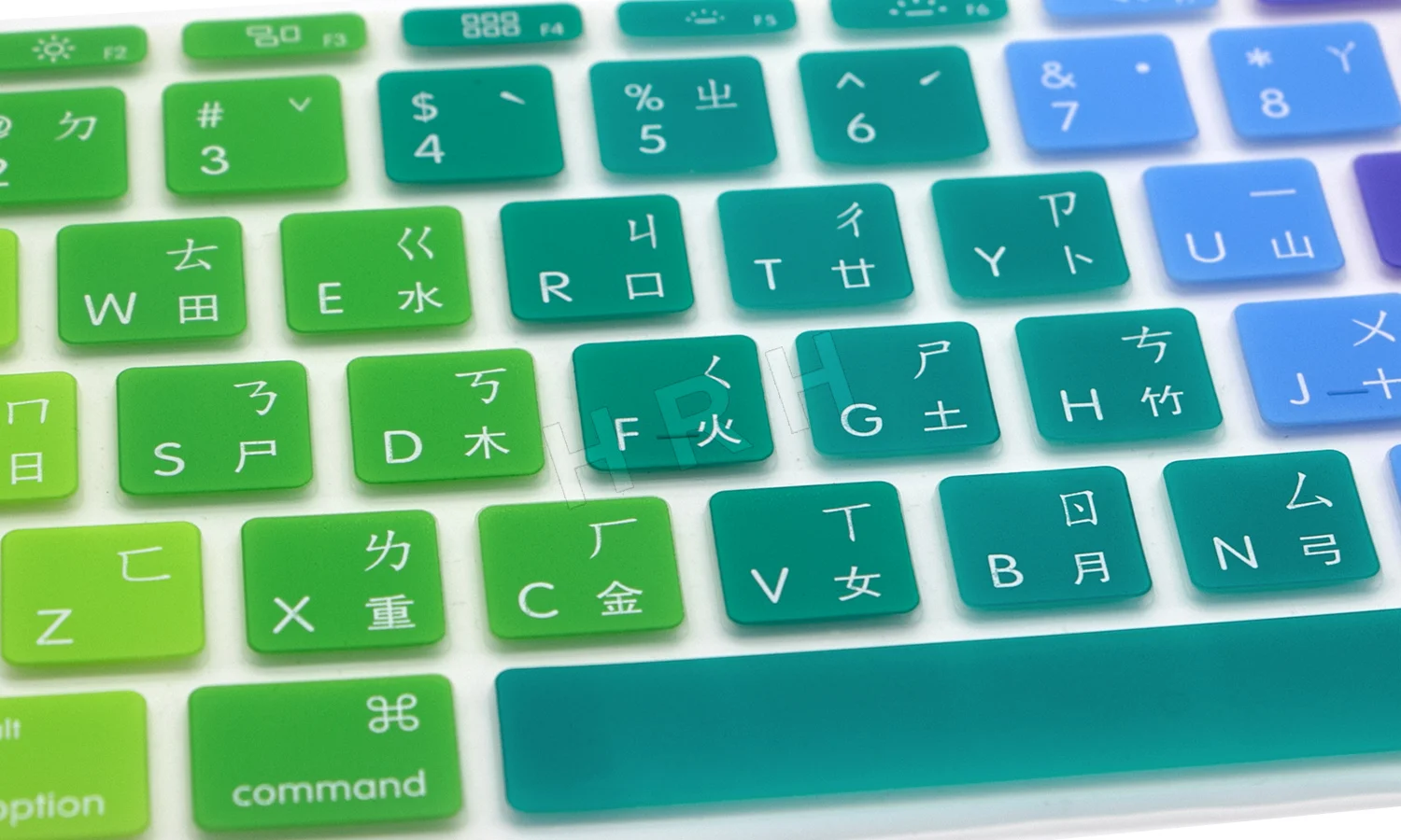 Радуга тайваньские шрифты тайваньский язык силиконовый чехол для клавиатуры США