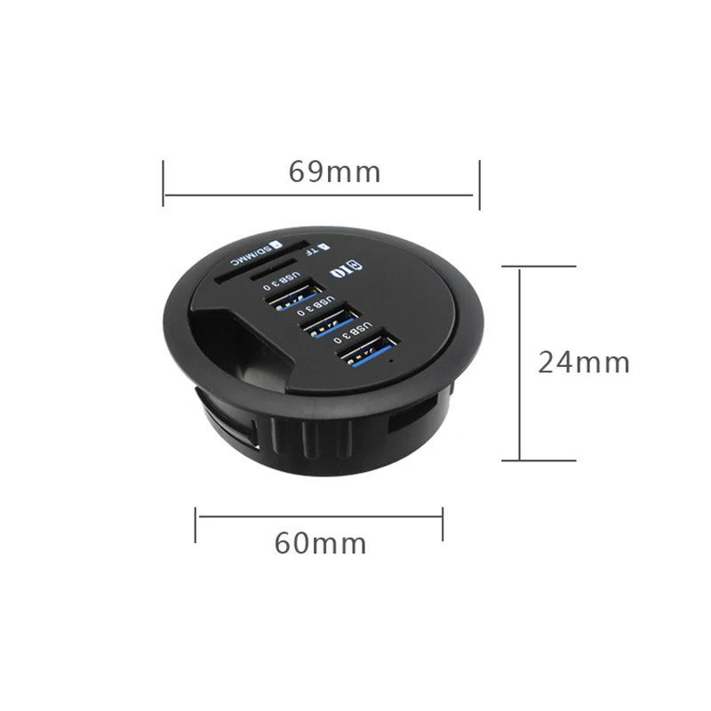 Новейший Настольный ПК Hol 69*60*24 мм USB 3 0 + DC концентратор расширения гаджеты