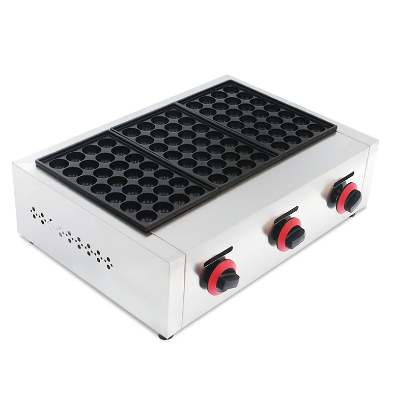 

Free shipping Gas type Three plate Meatball maker Takoyaki machine