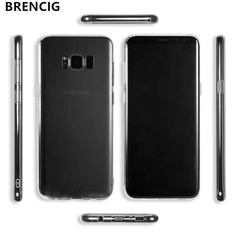Для samsung ультра тонкий Ясно Мягкие TPU CaseGalaxy J3 J5 J7 2017 J4 J6 A6 плюс S7 S8 S9 Примечание 9 8 A3