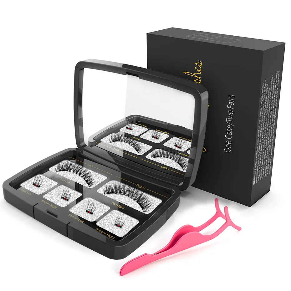 3D Магнитная Eyeashes накладные ресницы 1 пара 3d наращивание ресниц натуральные по