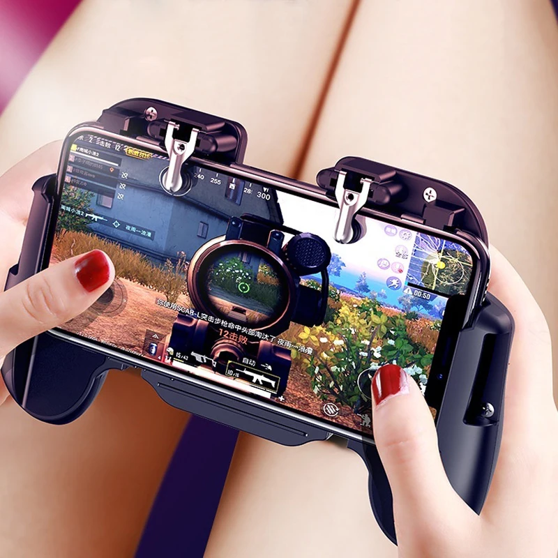 Мобильный игровой курок контроллер стрельбы PUBG кнопка огня ручка три в одном Pubg