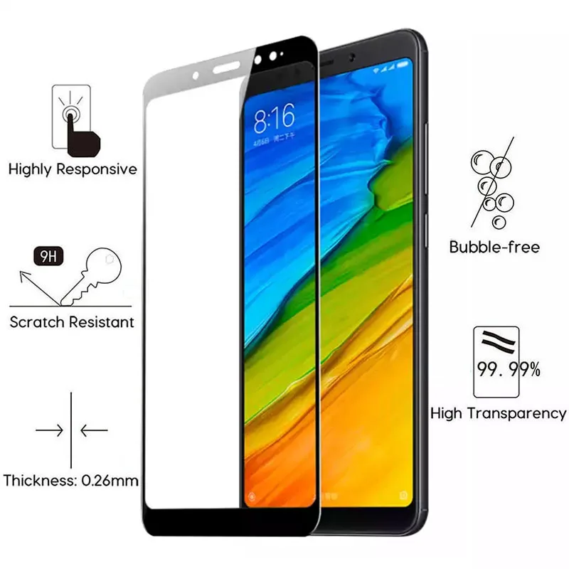 Закаленное стекло для Xiaomi Redmi Note 5 A Pro Защитная пленка Pro|Бамперы| |