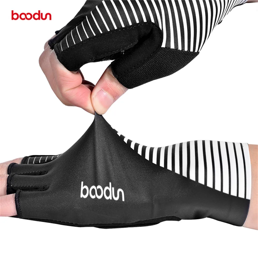 Мужские и женские перчатки для велоспорта BOODUN, летние противоударные перчатки для горного велосипеда, горного велосипеда, MTB перчатки с дышащей частью ладони