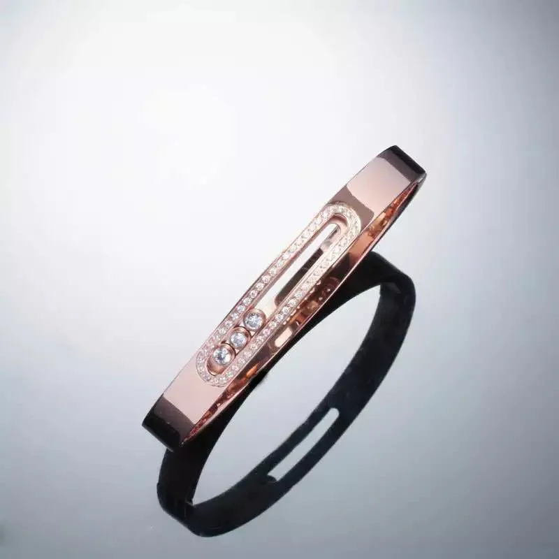 

ZINDOV Stainless Steel Women Bracelet Bangle CZ Setting Gold Rose Gold Silver Bangles Famous Brand Female Jewelry Christmas Gift