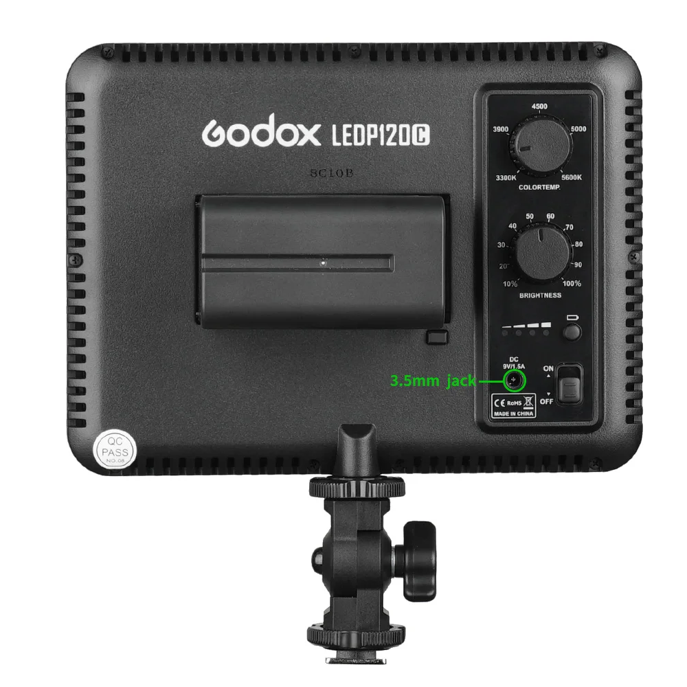 Godox P120C 3300K ~ 5600K непрерывный светильник светодиодный для видеостудии + адаптер