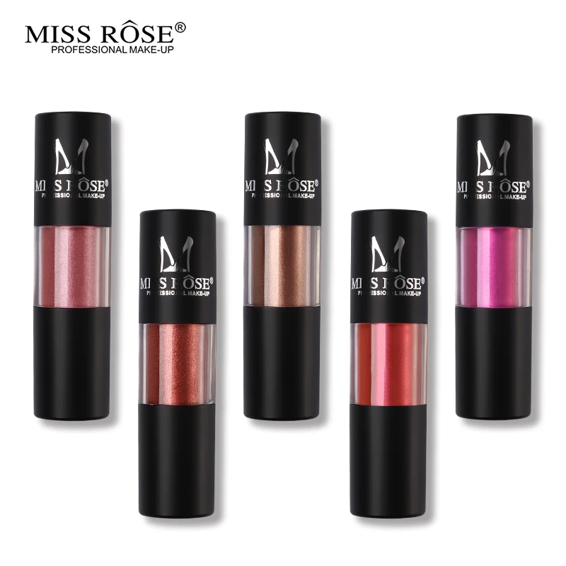 Жидкая губная помада MISS ROSE цвета металлик водонепроницаемая блестящая стойкая
