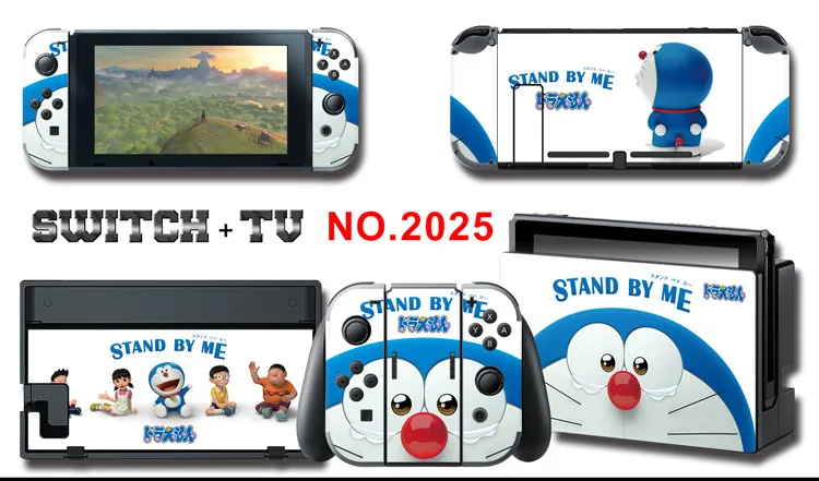 Для nintendo Switch Pain sticker консоль Dock Joy Con полное покрытие цветной бумажной кожи Закаленное стекло протектор экрана от 2000-2305