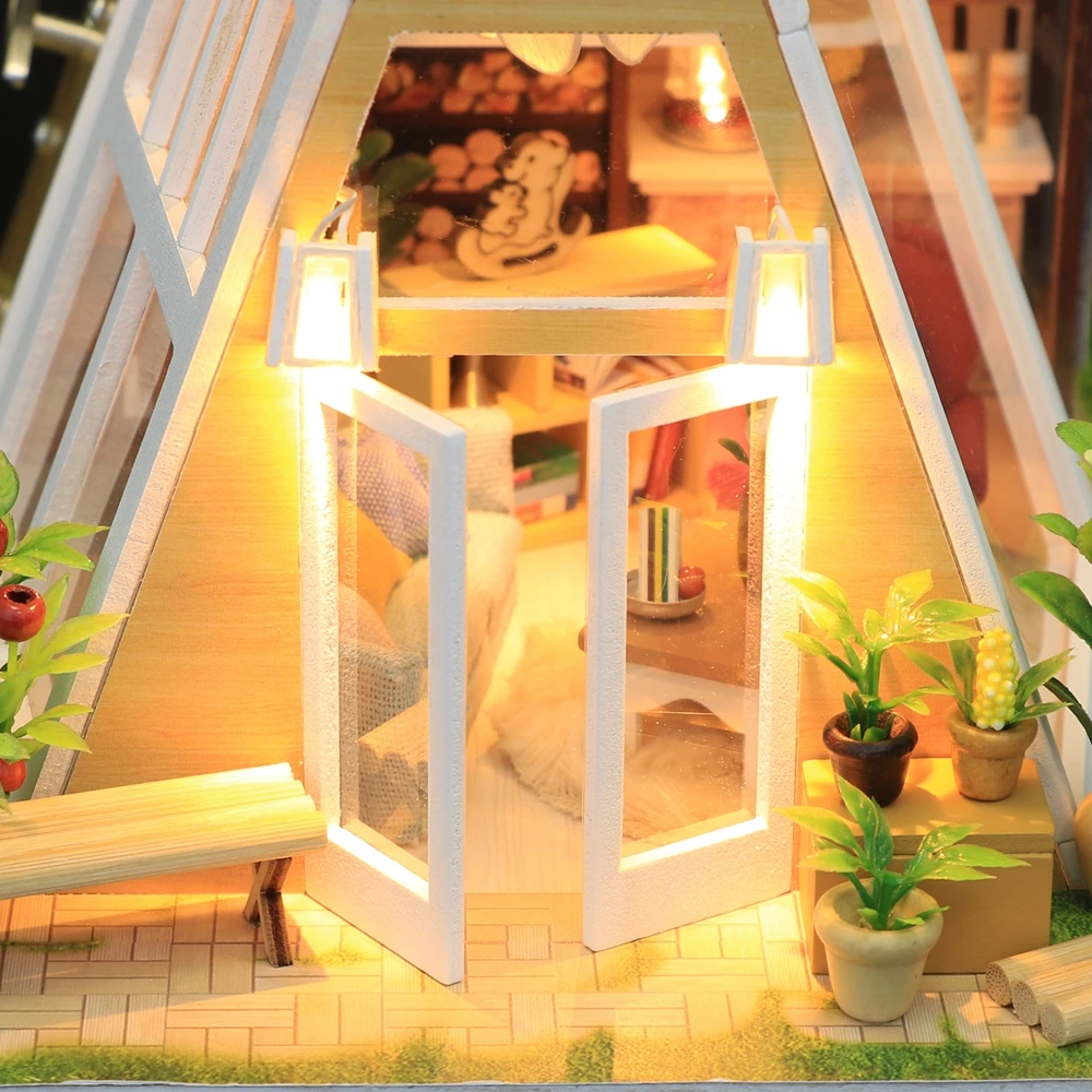 Новинка кукольный домик DollhouseToys для детей миниатюрный сделай сам С Пылезащитным