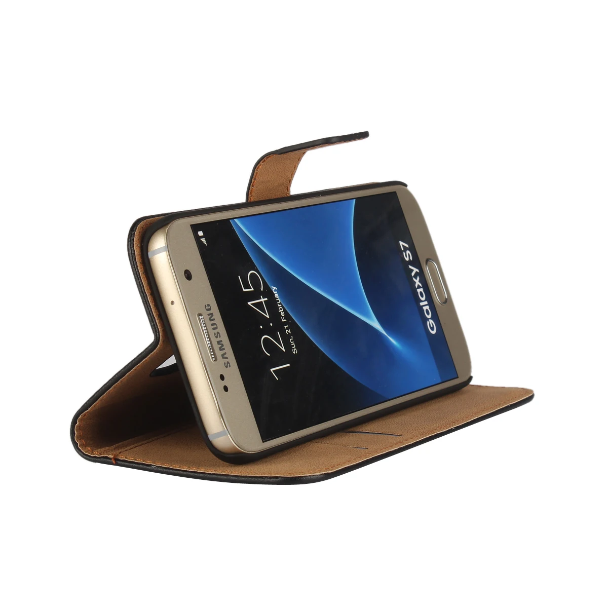 Чехол-бумажник из натуральной кожи с откидной крышкой для Samsung Galaxy A3 A5 A7 S3 S4 S5 mini S7