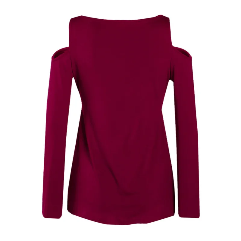 Рубашка AKSLXDMMD с длинным рукавом и открытыми плечами большие размеры новинка 2019