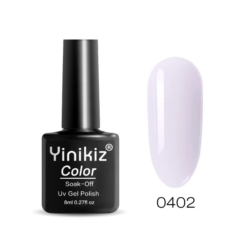 0402 Yinikiz, 8 мл, фиолетовая серия, Гель-лак для ногтей, замачиваемый, УФ, высокое качество, гель-праймер для ногтей, Полупостоянный клей-лак - Цвет: 0402