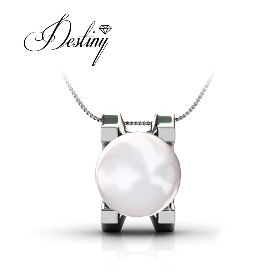 Destiny Jewellery Качество Латунный кулон жемчужное ожерелье Модные женские ювелирные