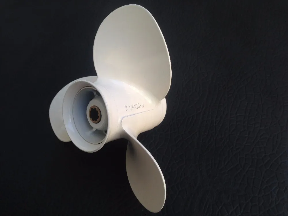 Алюминиевый гребной винт 9 1/4x10 на лодочный мотор Yamaha 9.9-15 HP.! marine propeller