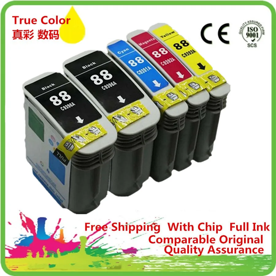 Замена чернильных картриджей для 88 XL 88XL HP88XL HP88 Officejet Pro K550 K550dtn K550dtwn C9396A C9391A C9392A