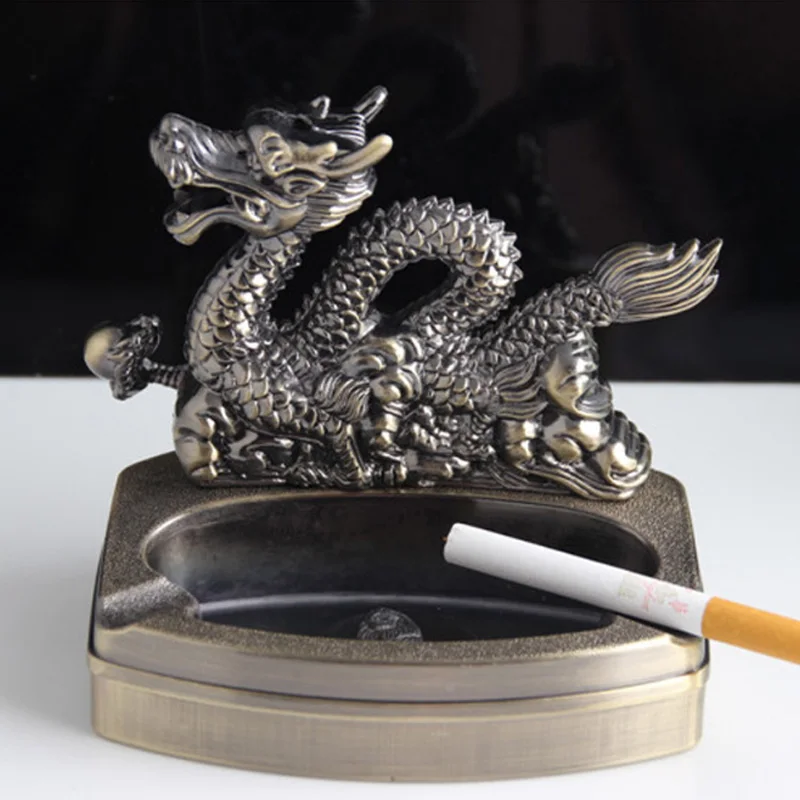Горячая 8 стилей статуя пепельница зажигалка с драконом пепельница многофункциональная съемная пепельница настольное украшение курильщик лучший подарок