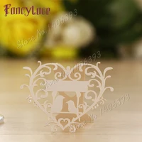50 pcs name place cards wedding invitaion guest names table cards laser cutfavor wedding table decoration paper seating cards
