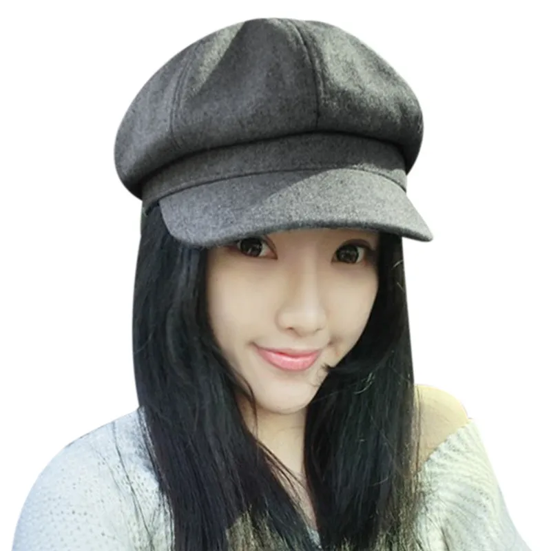 Шляпа женская новая брендовая модная 2017 осенне зимняя высокое качество|winter hat