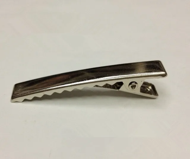 150 шт. серебристые металлические зажимы Аллигаторы для волос 8 см|flat hair clips|select |