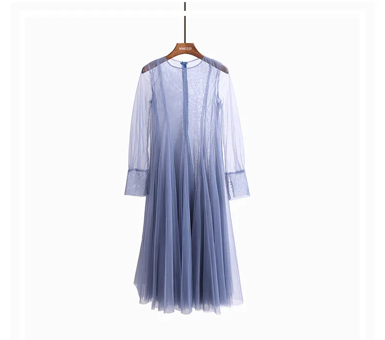 blue Высококачественное облегающее платье, бархатное платье, femme ete, элегантное платье, сексуальное, летнее, прозрачное, вуаль, Сетчатое платье для женщин - Цвет: blue