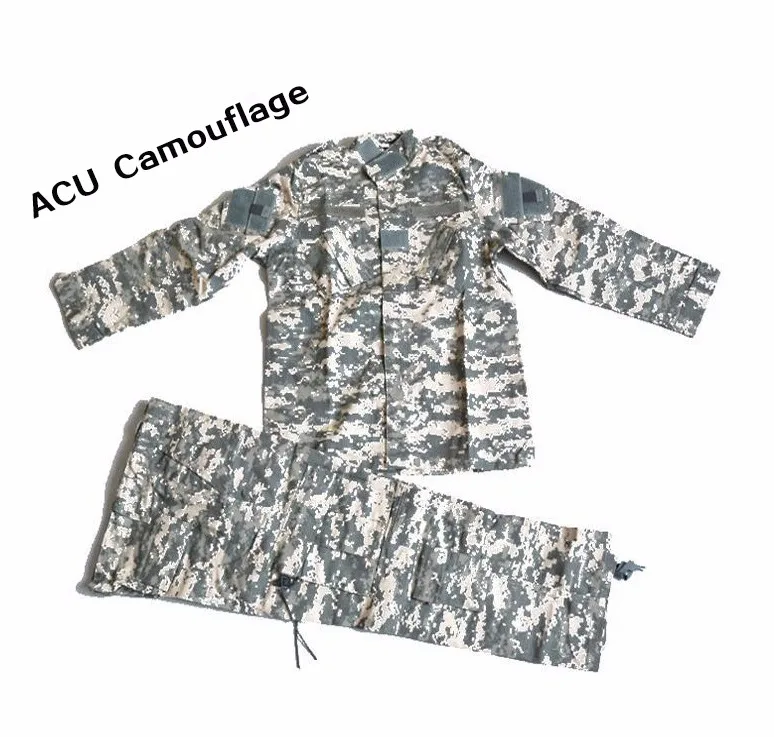 ACU Наружная камуфляжная форма для страйкбола, Детский костюм, военная Боевая форма одежды, комплекты одежды, камуфляжный спортивный комплект для мальчиков - Цвет: ACU