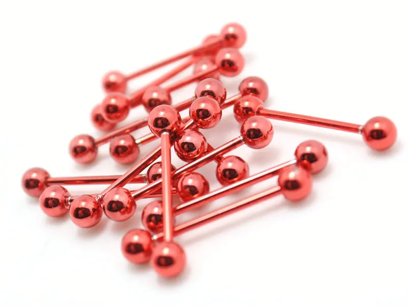 10 шт. кольцо для пирсинга с языком из нержавеющей стали | Украшения и аксессуары