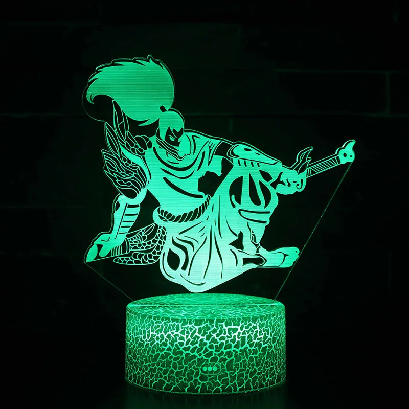 OW 7 цветов меняющаяся Настольная Лампа для проектора USB светильник Led Overwatch Reaper Hanzo Genji mcchini экшн-фигурка светящиеся игрушки