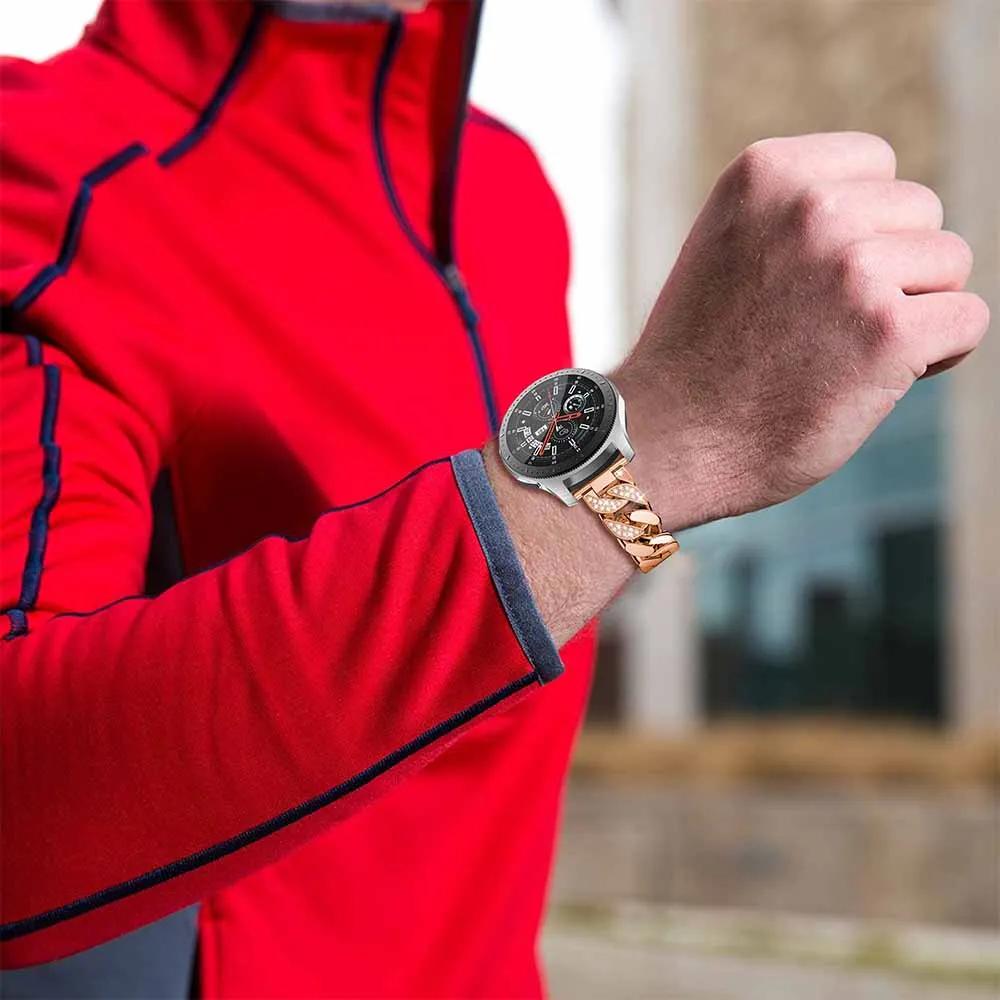 

22mm Watch Band Stainless steel Band For Samsung Gear S3 Frontier Watch Strap Replace Bracelet For Samsung Galaxy Watch 46mm