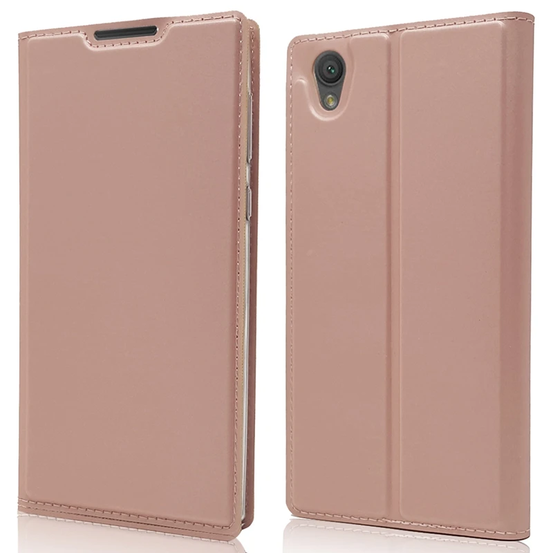 Розовый Противоударный кожаный чехол XA1 для sony Xperia L1 XA XA1 Plus XZ Премиум XZS X Performance Z5 XZ1 компактный чехол для телефона, мужской чехол - Цвет: Розовый