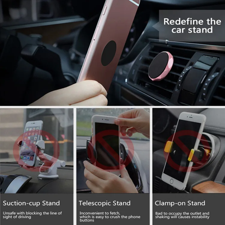 Universal Magnetic Phone Holder For in Car Magnet Air Vent mount Stand Mobile Smartphone GPS 360 Degree | Мобильные телефоны и