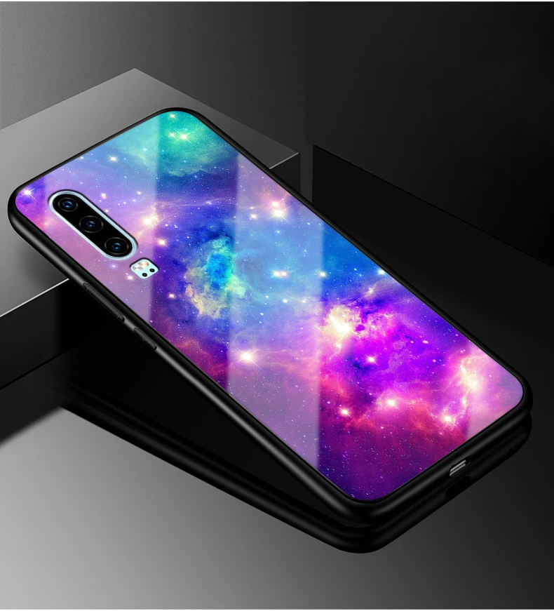 E для huawei P30 чехол P 30 стеклянный жесткий чехол для huawei P30 Pro Чехол P30Pro закаленный крутой модный для huawei P30 Lite P30Lite