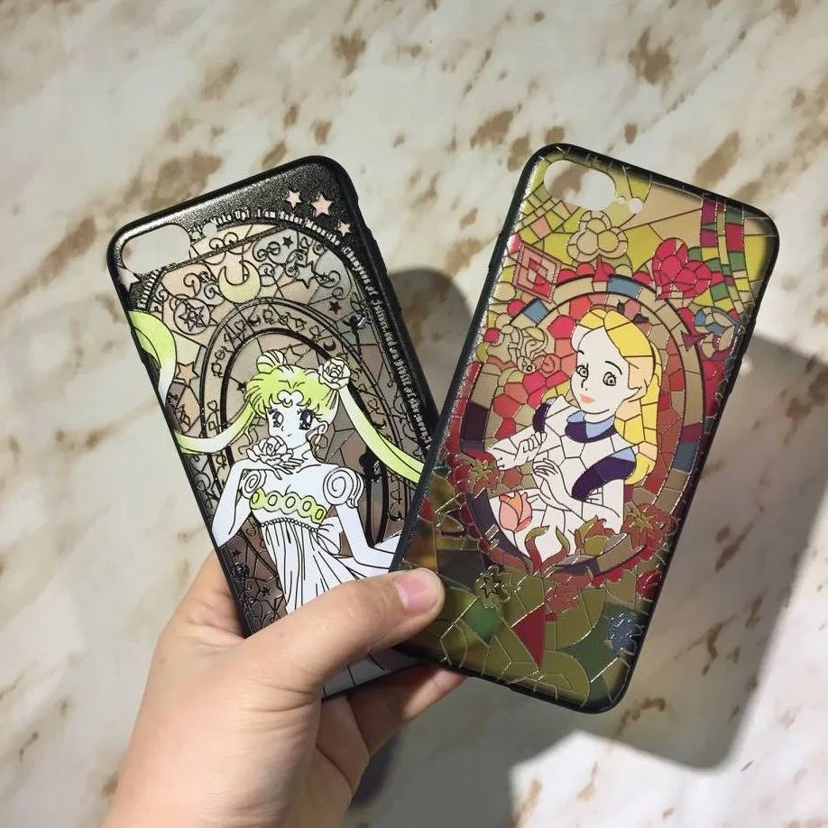 For Huawei P20 Lite Case Alice Mermaid Cute 3D Relief Cartoon Hard PC Phone Back Cover Pro Nova 3E |
