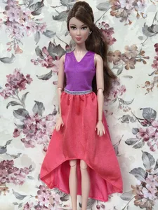 Очень хорошее качество, красивое длинное вечернее платье, вечернее платье для кукол BB 1:6 BBI515