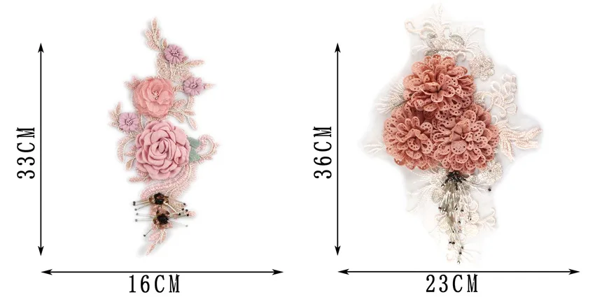 heavy industry hand embroidery wedding accessories flower dress three-dimensional petals