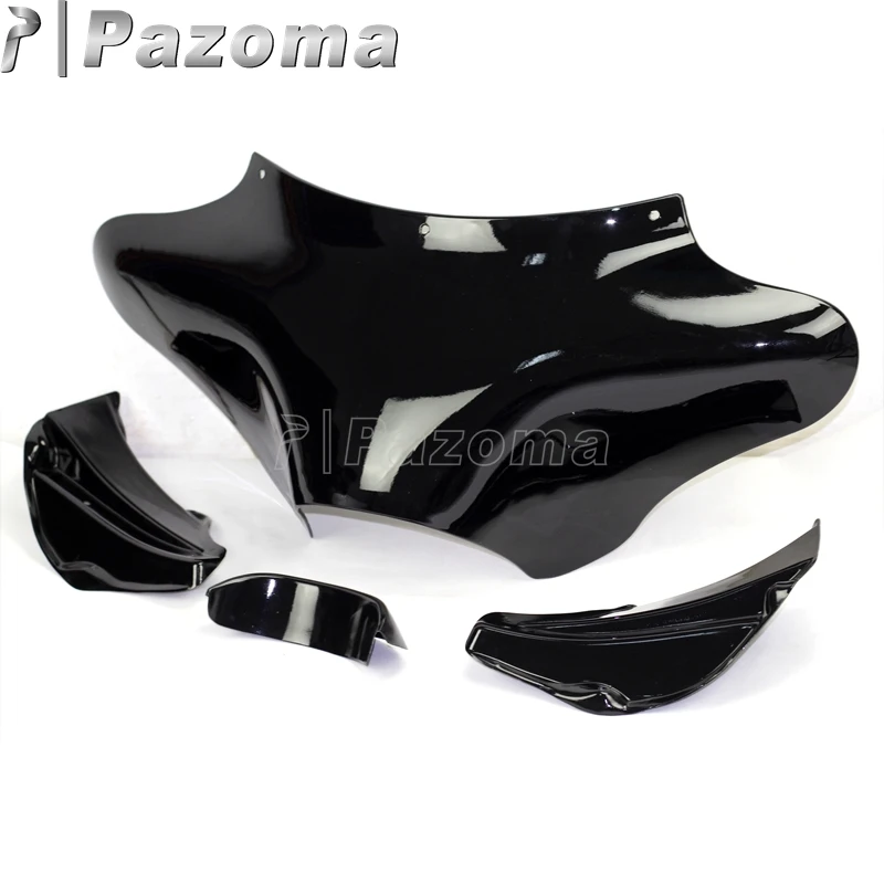 PAZOMA Высокое качество Черный передний Внешний Batwing Верхний обтекатель для Harley Electra Street Glide Road King FLHR