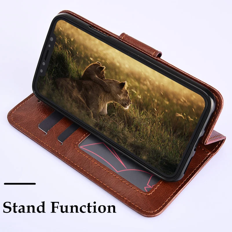 Флип-кейс для Asus ZenFone3 Go ZB552KL чехол Crazy Horse кожаный бумажник с подставкой карт