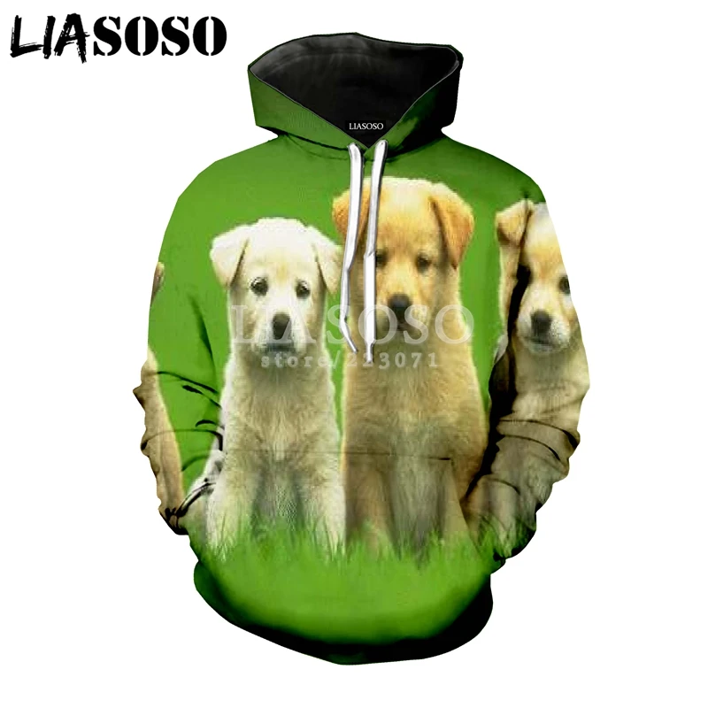 LIASOSO зимняя новая модная толстовка с 3D принтом для мужчин и женщин изображением