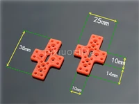 10pcs cross shaped red plastic micro motor base diy making use sale at a loss france