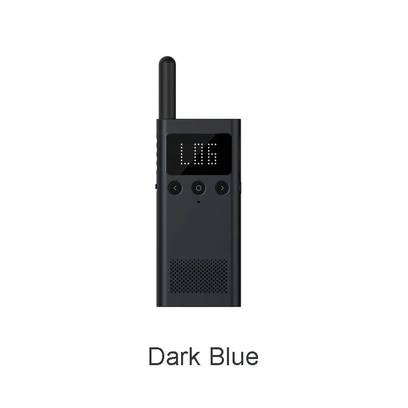 Синий Xiaomi Mijia Walkie Talkie 1S 20 каналов 430-440 МГц двухстороннее радио Смарт Bluetooth переговорные USB зарядка приложение расположение поделиться - Цвет: Синий
