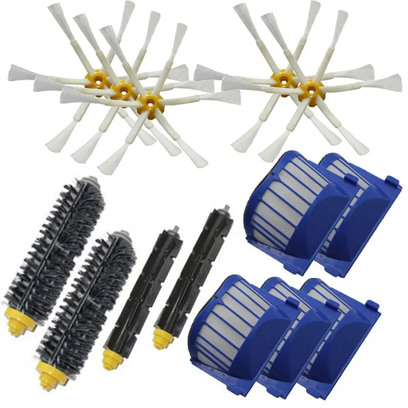 Beater Brush + Aero Vac Filter 6 Armed Side for iRobot Roomba 528 529 595 610 620 625 630 650 660 vacuuming robot | Бытовая техника