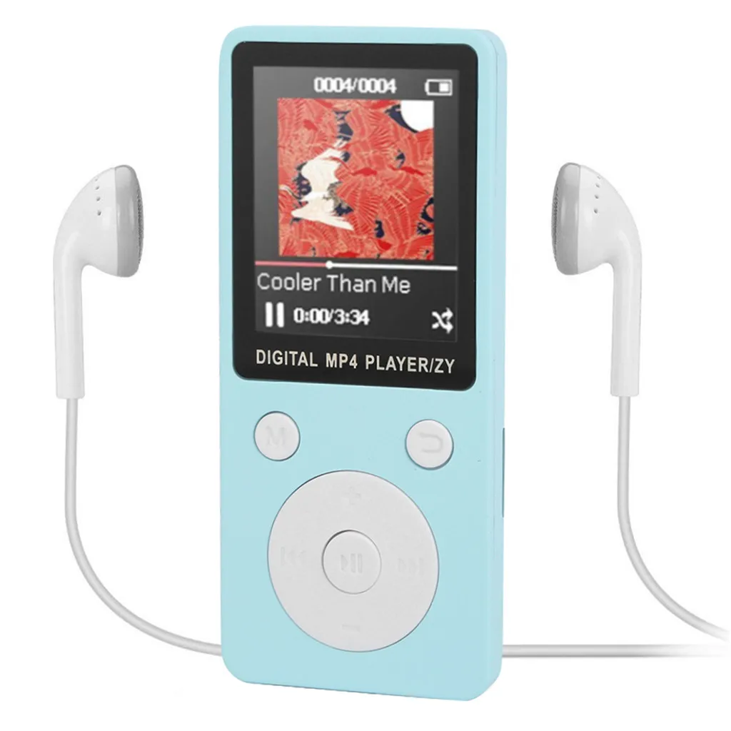 Blue Портативный bluetooth MP3-плеер цветной экран fm-радио видеоигры фильм новейший MP3-плеер ЖК-экран fm-радио видео - Цвет: Blue