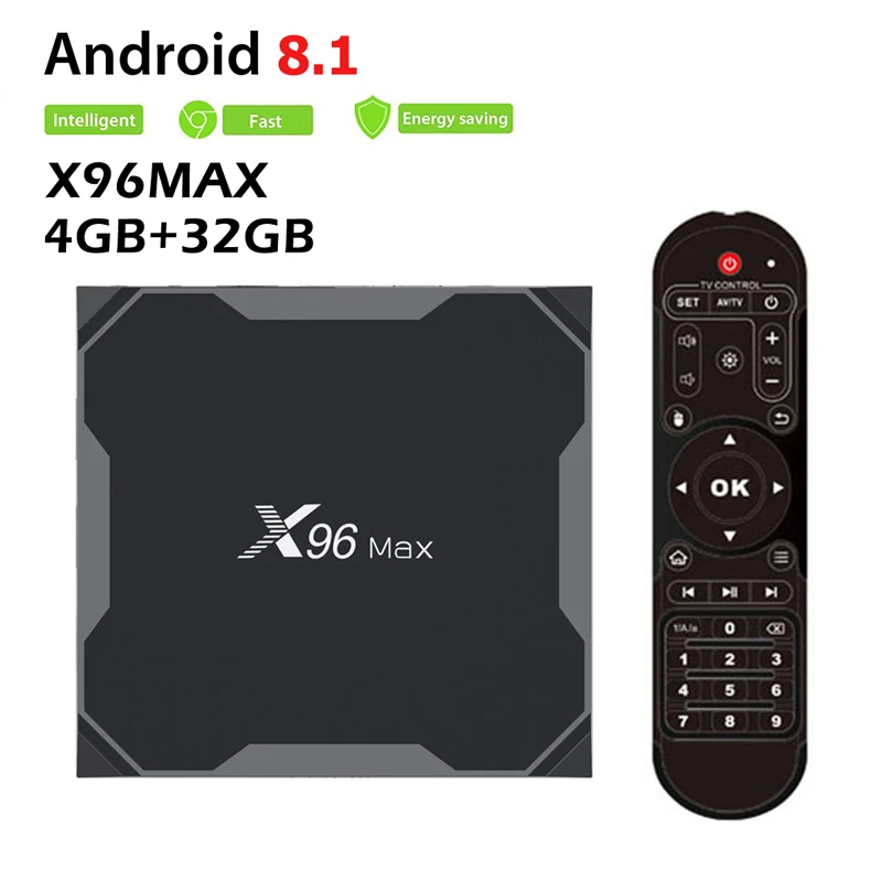 X96 Max 4GB 32GB X96Max Смарт ТВ приставка Android 8,1 Amlogic S905X2 Четырехъядерный 4 ГБ 32 ГБ 64 Гб 2,4G WiFi BT H.265 4K ТВ приставка медиаплеер X96mini - Цвет: X96 Max 4GB 32GB