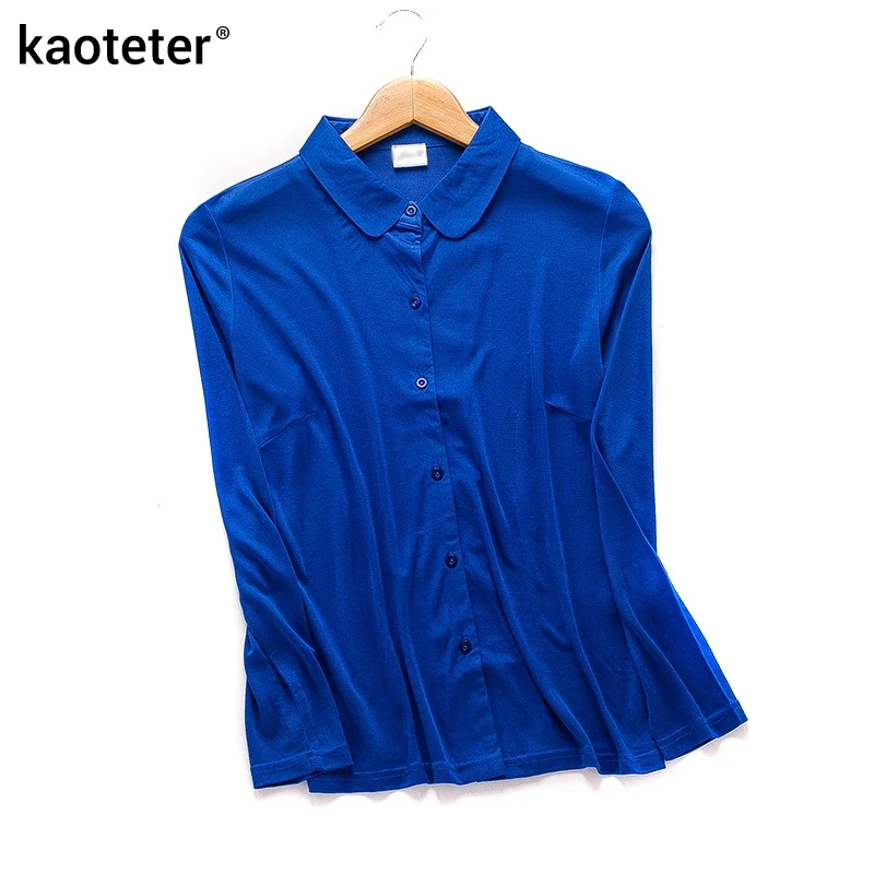 

100% Pure Silk Women's Shirt Women's Classic Casual Shirt Women's Colors Cardigan Shirt