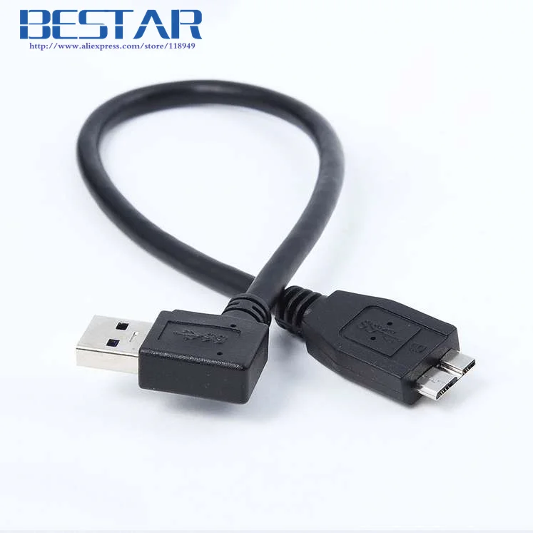 10 см 30 USB 3 0 Прямоугольный A штекер к Micro B Pin короткий адаптер AM/ MicroB кабель для