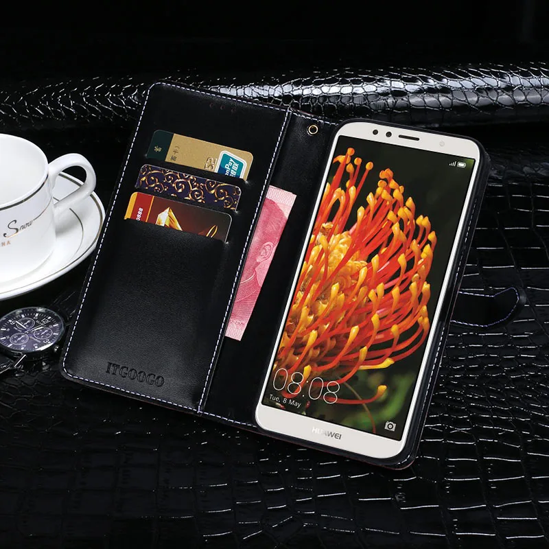 Itgoogo For Huawei Y6 2018 Case Cover Luxury Leather Flip Protective Phone Back | Мобильные телефоны и аксессуары