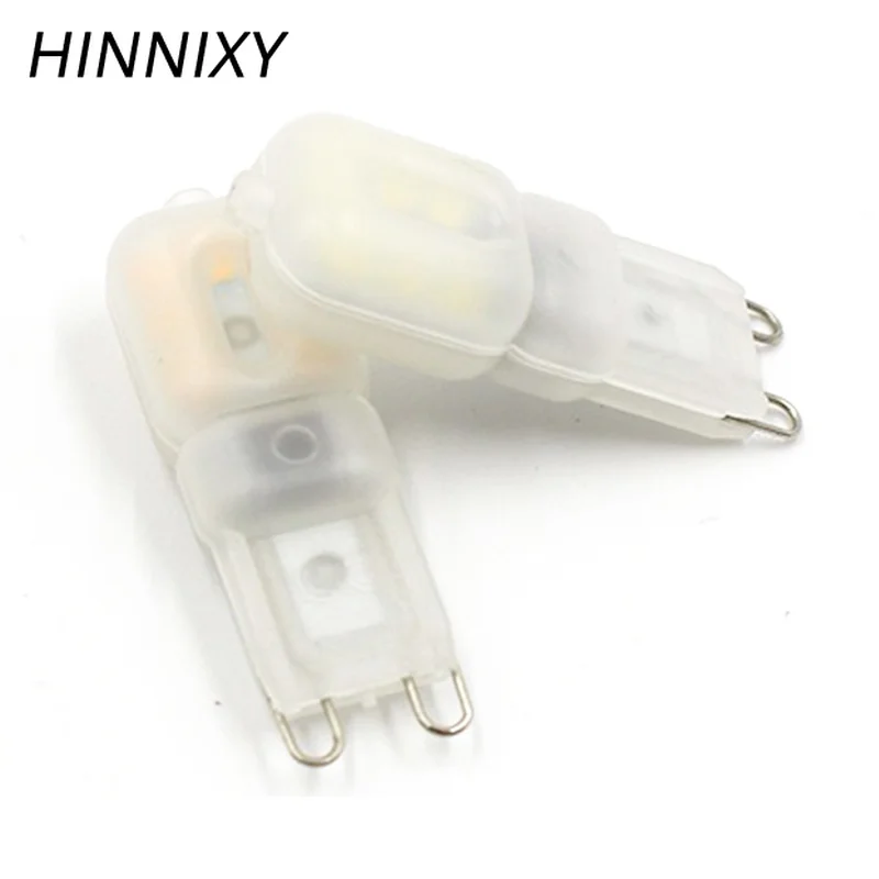 Hinnixy 5 шт./лот светодиодные лампы G9 Теплый белый Холодный 2 Вт лампочка для люстры