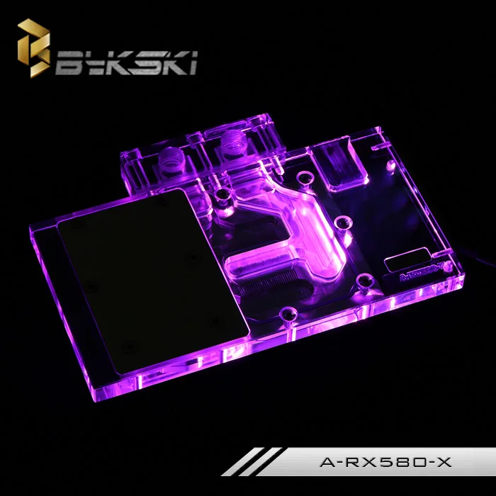 Bykski A-RX580-X карта открытая версия 580 полное покрытие графическая блок водяного