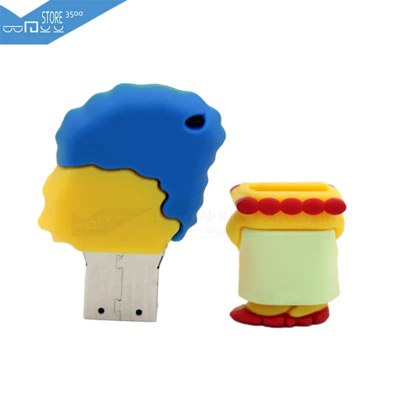 Usb флеш накопитель высокоскоростной Симпсоны 8 ГБ 16 32 карта памяти 2 0 Флешка для